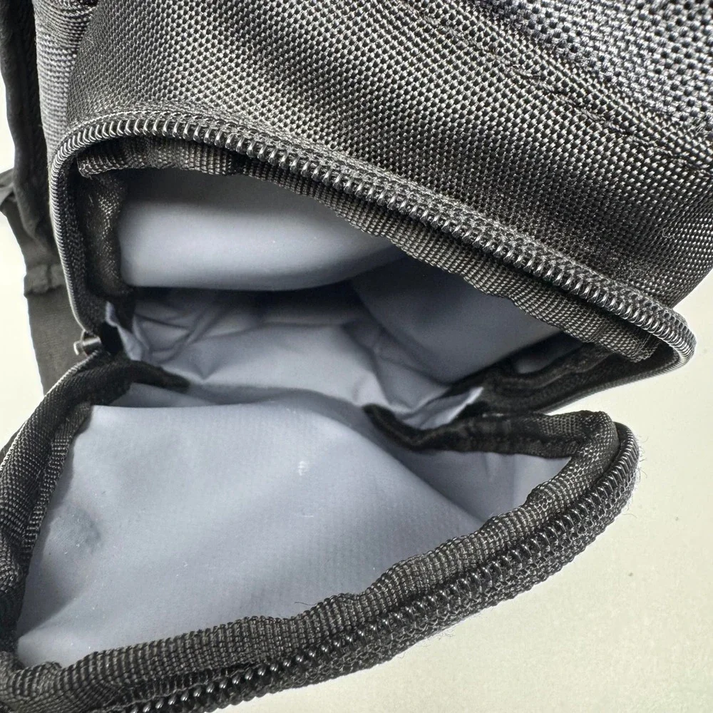 TaylorMade Golf Backpack Grey Black Matthias Academy Embroidered Padded Straps
